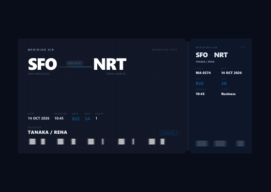 Boarding pass (modern)