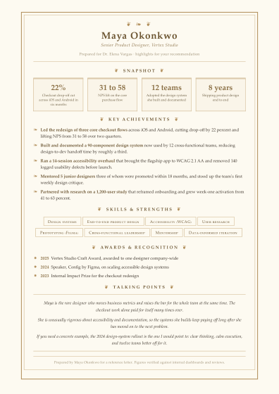 Brag sheet (ornate)