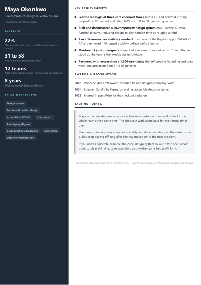 Brag sheet (sidebar)