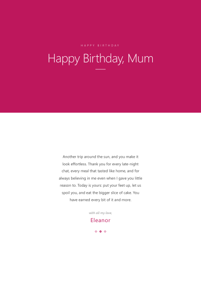 Greeting card (minimal)