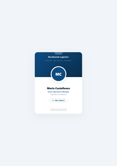 ID badge (modern)