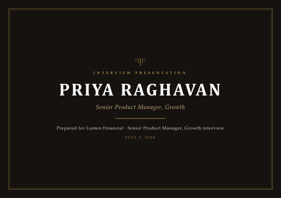 Interview presentation (art deco)