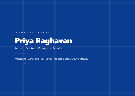 Interview presentation (blueprint)