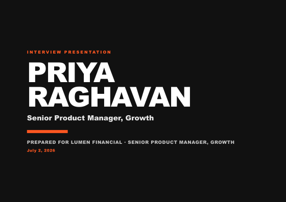 Interview presentation (bold)