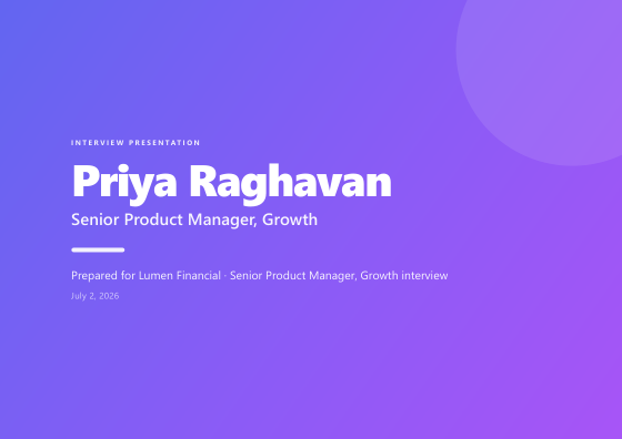 Interview presentation (gradient)