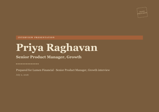 Interview presentation (rustic)
