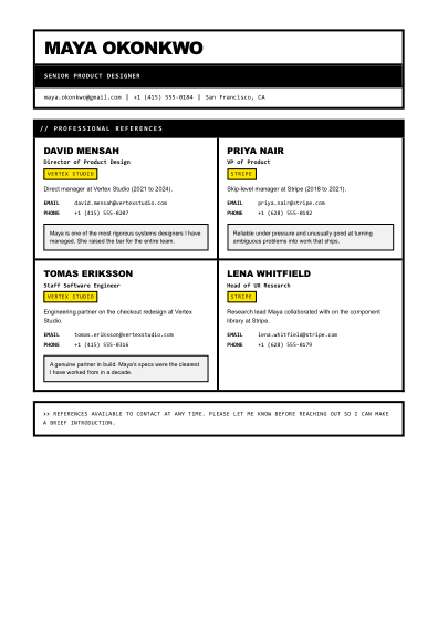 Reference list (brutalist)