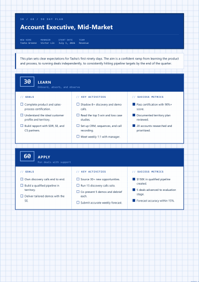 30-60-90 day plan (blueprint)