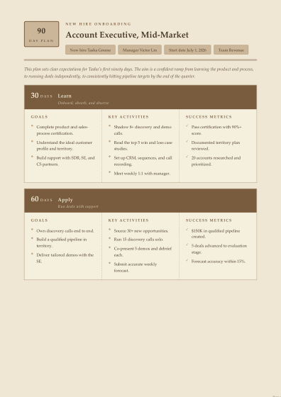30-60-90 day plan (rustic)
