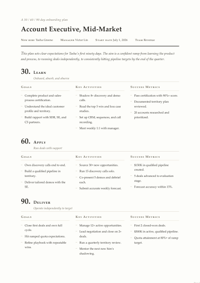 30-60-90 day plan (serif)